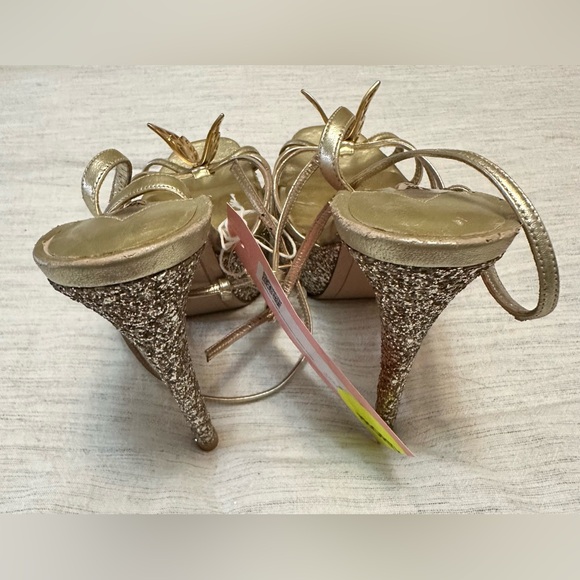 Sophia Webster Mariposa Leather & Glitter Butterfly Platforms - Picture 3 of 13